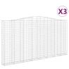 Arched Gabion Baskets - Durable Garden Barriers (3 pcs)