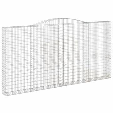 Arched Gabion Baskets | 25 pcs Galvanised Iron Garden Barrier