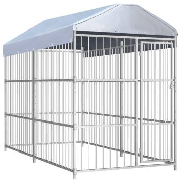 Outdoor Dog Kennel with Roof - Safe & Durable | HipoMarket