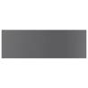 High Gloss Grey Bookshelf Boards - 8 pcs | HipoMarket UK