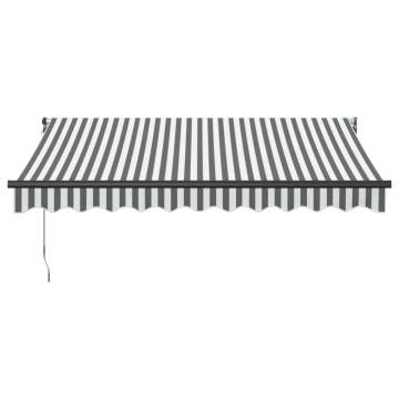 Retractable Awning Anthracite & White 3x2.5m - Buy Now!