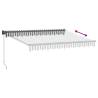 Retractable Awning Anthracite & White 3x2.5m - Buy Now!