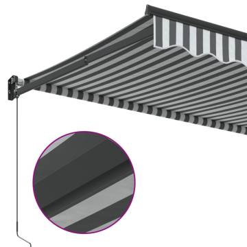 Retractable Awning Anthracite & White 3x2.5m - Buy Now!