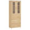 Elegant Highboard Sonoma Oak | 69.5x34x180 cm - HipoMarket