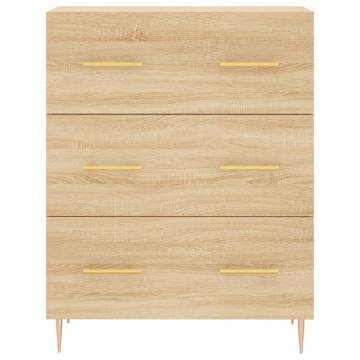 Elegant Highboard Sonoma Oak | 69.5x34x180 cm - HipoMarket