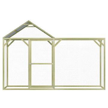 Spacious Wooden Chicken Cage 3x1.5x2 m - Durable & Weather-Resistant