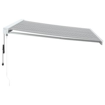 Retractable Awning Anthracite & White 4.5x3m | Hipomarket