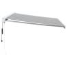 Retractable Awning Anthracite & White 4.5x3m | Hipomarket