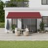 Manual Retractable Awning with LEDs Burgundy 500x350 cm Colour burgundy Size 500 x 350 cm Quantity in Package 1 