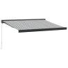 Retractable Awning Anthracite & White 3.5x2.5m - Buy Now!