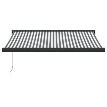 Retractable Awning Anthracite & White 3.5x2.5m - Buy Now!