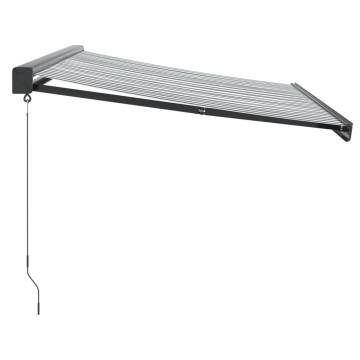 Retractable Awning Anthracite & White 3.5x2.5m - Buy Now!