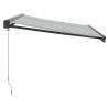 Retractable Awning Anthracite & White 3.5x2.5m - Buy Now!