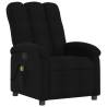 Massage Recliner Chair - Black Fabric Comfort & Relaxation