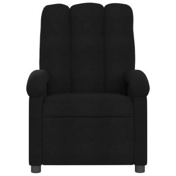 Massage Recliner Chair - Black Fabric Comfort & Relaxation