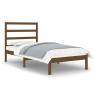 Honey Brown Solid Wood Bed Frame 75x190 cm | Hipomarket