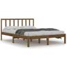 Honey Brown Solid Wood Bed Frame 160x200 cm | Hipo Market