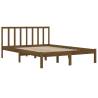 Honey Brown Solid Wood Bed Frame 160x200 cm | Hipo Market