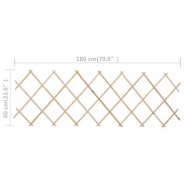 Trellis Fences 5 pcs Firwood 180x60 cm | HipoMarket