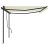 Manual Retractable Awning 5x3m Cream | Hipomarket