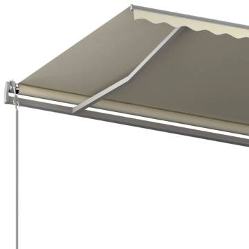 Manual Retractable Awning 5x3m Cream | Hipomarket