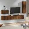 4 Piece TV Cabinet Set Brown Oak Engineered Wood Colour brown oak Quantity in Package 4 Height 110 cm 