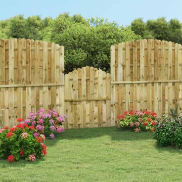 Garden Gate Impregnated Pinewood 100x125 cm - Rustic Charm