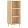 Stylish Highboard Sonoma Oak | 34.5x34x180 cm Engineered Wood