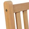 Outdoor Chairs Set - 6 pcs Solid Teak Wood for Stylish Gardens