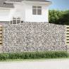 Arched Gabion Baskets Set - Galvanised Iron Garden Barrier