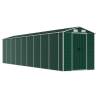 Garden Shed Green 191x810x198 cm | Galvanised Steel Storage