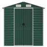 Garden Shed Green 191x810x198 cm | Galvanised Steel Storage