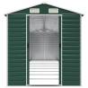 Garden Shed Green 191x810x198 cm | Galvanised Steel Storage