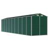 Garden Shed Green 191x810x198 cm | Galvanised Steel Storage