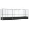 Aviary with Extension Silver 626.5x107x212 cm - Durable Steel