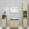 4 Piece Bathroom Furniture Set - Sonoma Oak Engineered Wood