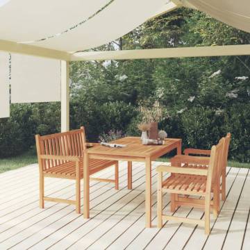 4 Piece Solid Wood Teak Garden Dining Set | Buy Online