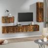 4 Piece TV Cabinet Set Smoked Oak Engineered Wood Colour smoked oak Quantity in Package 4 Height 110 cm 