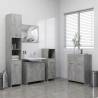 4 Piece Bathroom Furniture Set Concrete Grey Colour concrete grey Number of 4 