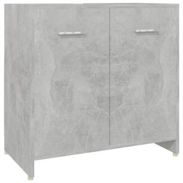 4 Piece Bathroom Furniture Set - Concrete Grey | HipoMarket