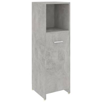 4 Piece Bathroom Furniture Set - Concrete Grey | HipoMarket