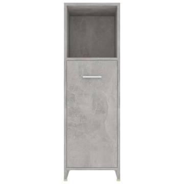 4 Piece Bathroom Furniture Set - Concrete Grey | HipoMarket