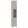 4 Piece Bathroom Furniture Set - Concrete Grey | HipoMarket