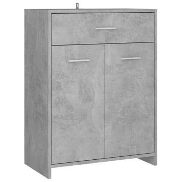 4 Piece Bathroom Furniture Set - Concrete Grey | HipoMarket