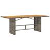 Stylish Garden Table with Acacia Wood Top - 190x80 cm