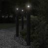 Outdoor Floor Lamp with Sensor Black 110cm Stainless Steel Colour black Quantity in Package 1 Bulb Quantity with sensor Model 