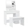 Elegant White Dressing Table Set - 86.5x35x136 cm