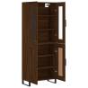 Elegant Highboard Brown Oak | 69.5x34x180 cm - Hipomarket