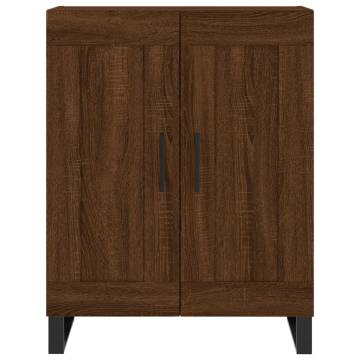 Elegant Highboard Brown Oak | 69.5x34x180 cm - Hipomarket