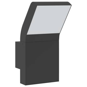 Outdoor LED Wall Lights 2pcs - Black Die-cast Aluminium